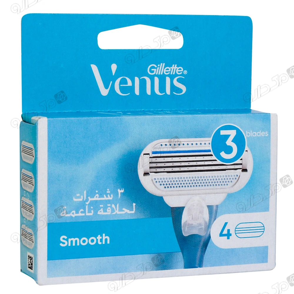 تیغ یدک 4عددی مدل اسموت ونوس ژیلت